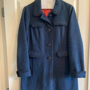 Boden Navy Dress Coat, Size 8
